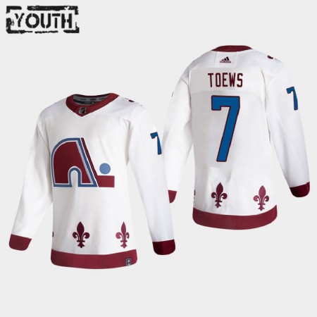 Dětské Hokejový Dres Colorado Avalanche Dresy Devon Toews 7 2020-21 Reverse Retro Authentic